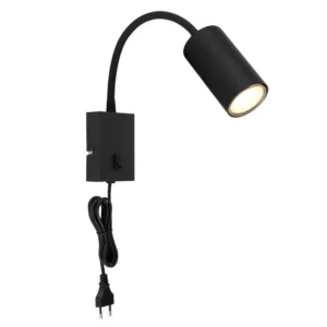 1. zidna lampa Globo Robby 57911WB crna