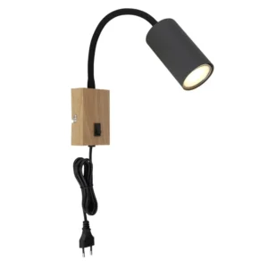 1. zidna lampa Globo Robby 57911WG grafit