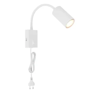 1. zidna lampa Globo Robby 57911WW bela