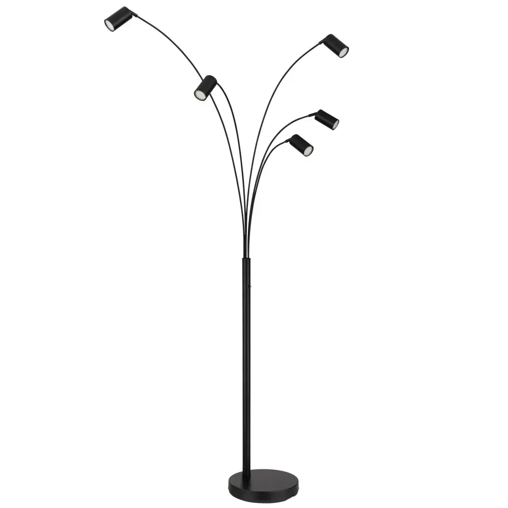 2. podna lampa Globo Robby 57910-5S crna