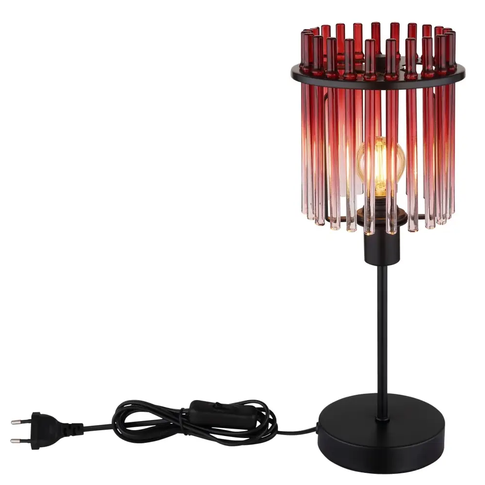3. podna lampa Globo Gorley 15698TBR crvena