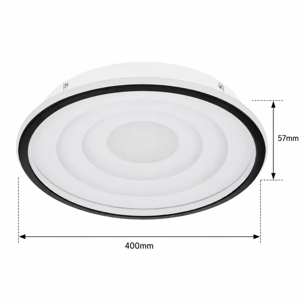3. Plafonjera Globo Foppa 41580-24 bela crna