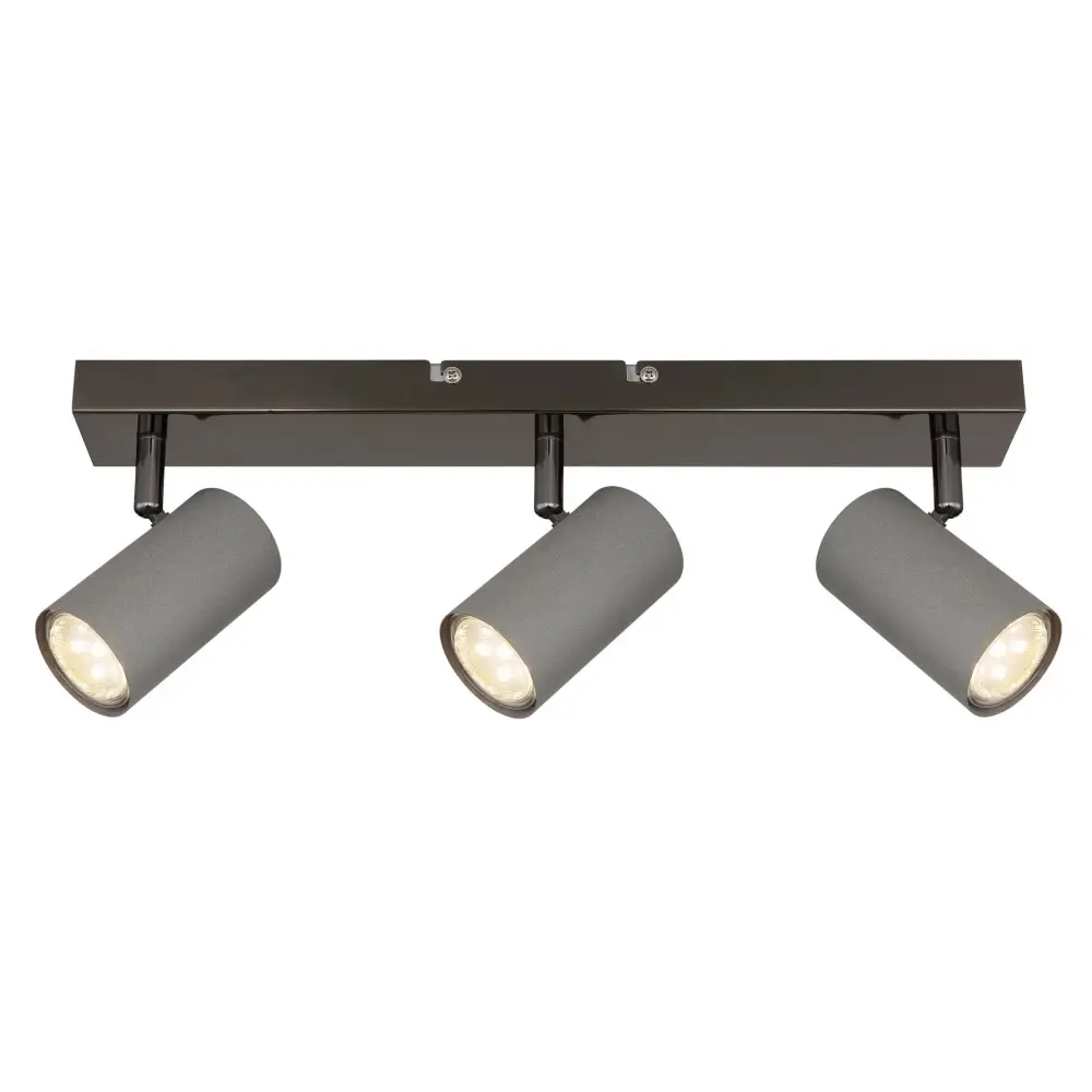 3. spot lampa Globo Robby 57911-3S siva
