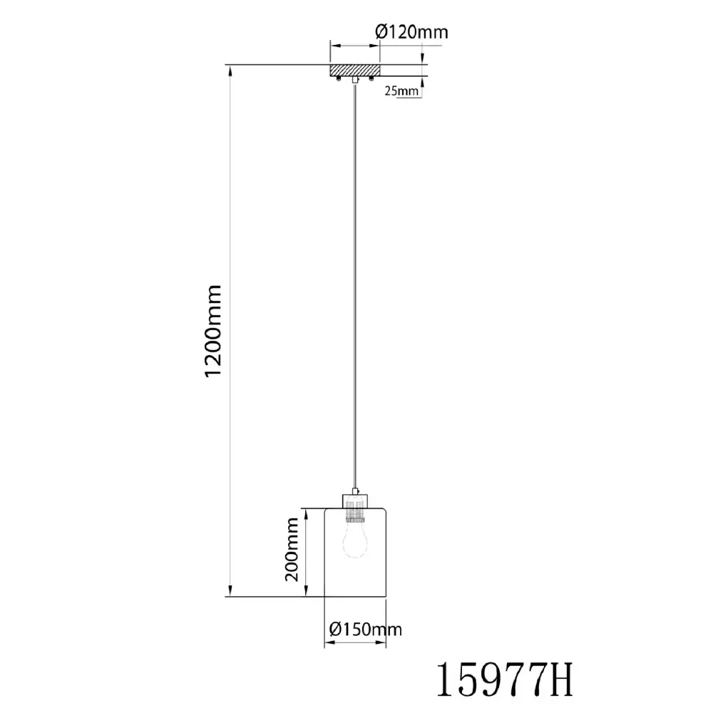 4. visilica Globo Rowena 15977H bela
