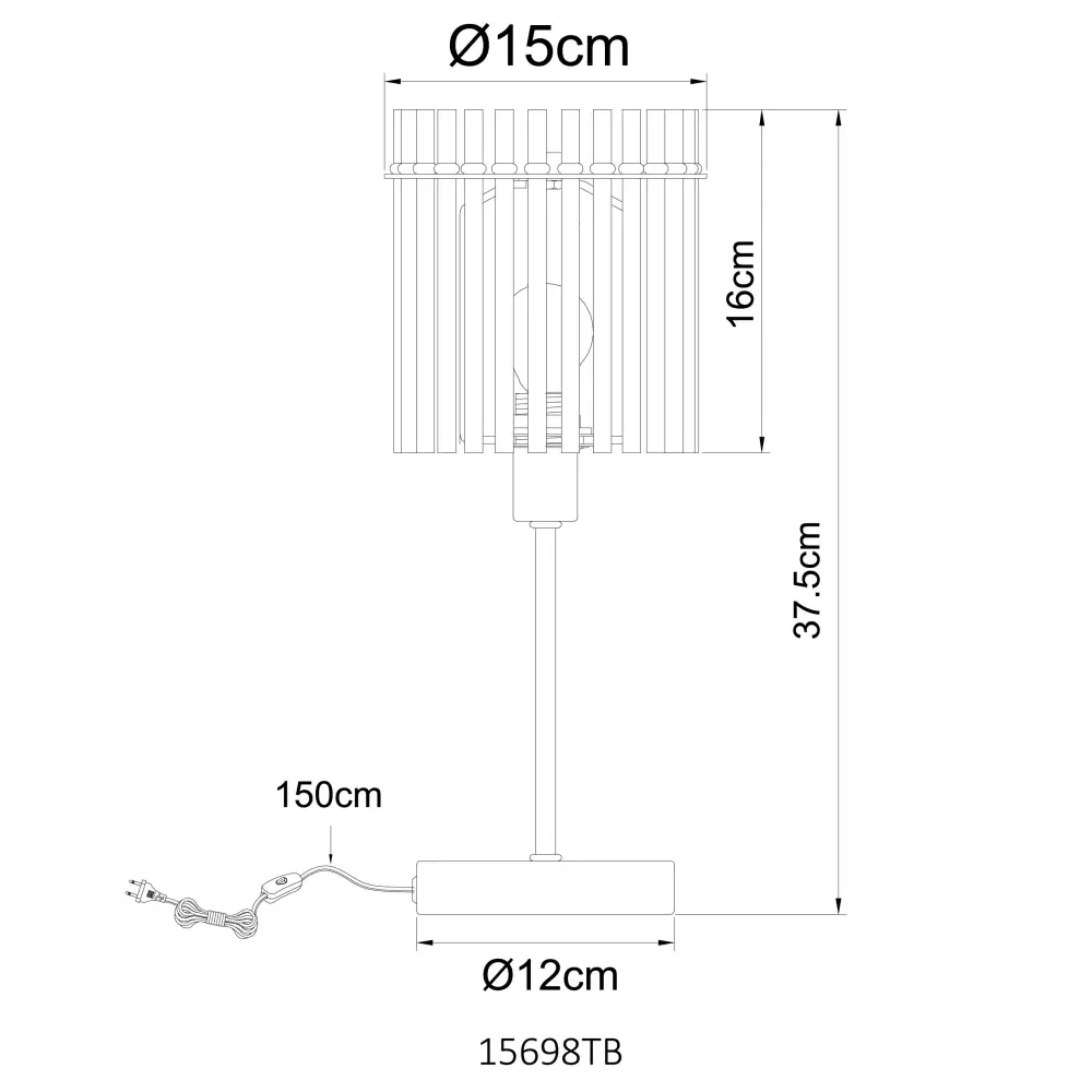 4. podna lampa Globo Gorley 15698TB siva