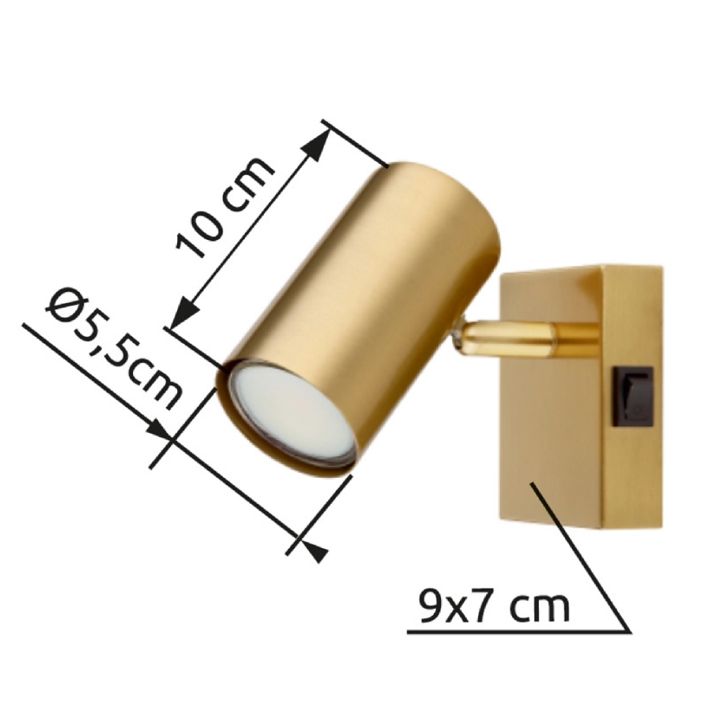 4. spot lampa Globo Robby 57911-1GO zlatna