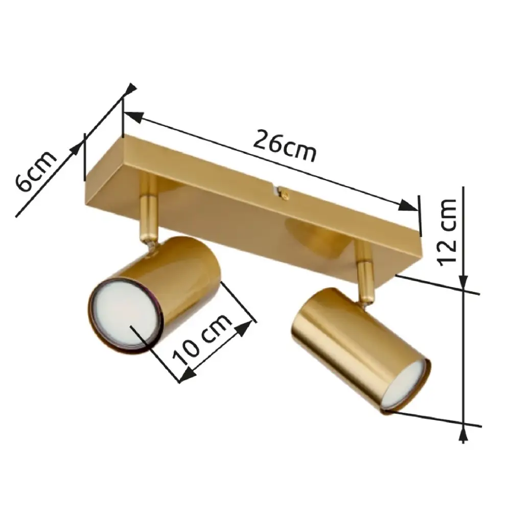 4. spot lampa Globo Robby 57911-2GO zlatna