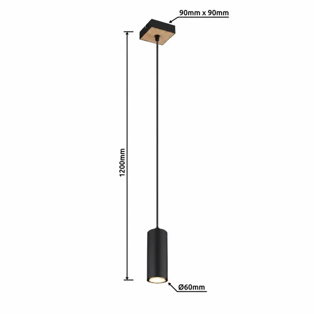 4. visilica Globo Robby 57911HBW crna
