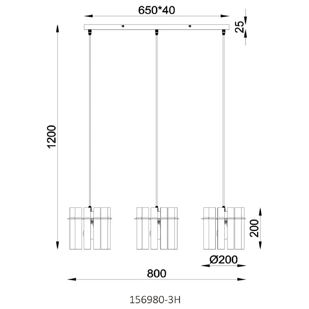 5. visilica Globo Gorley 156980-3H crna