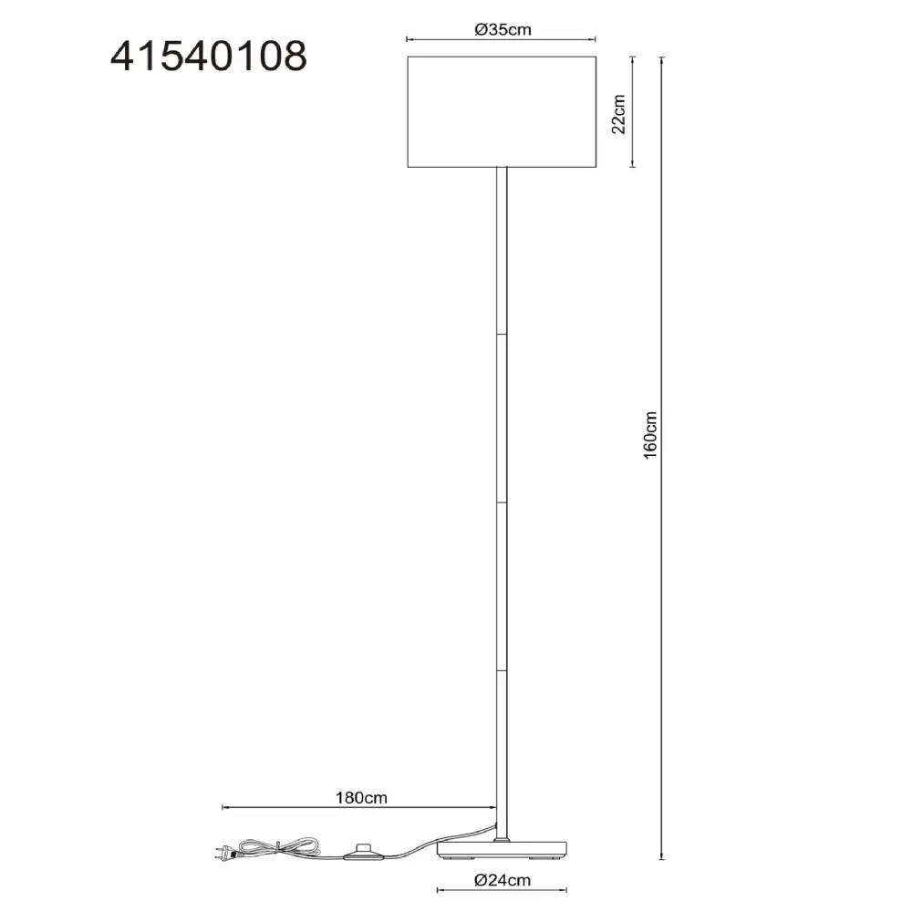 5. podna lampa Globo Thea 41540108 siva