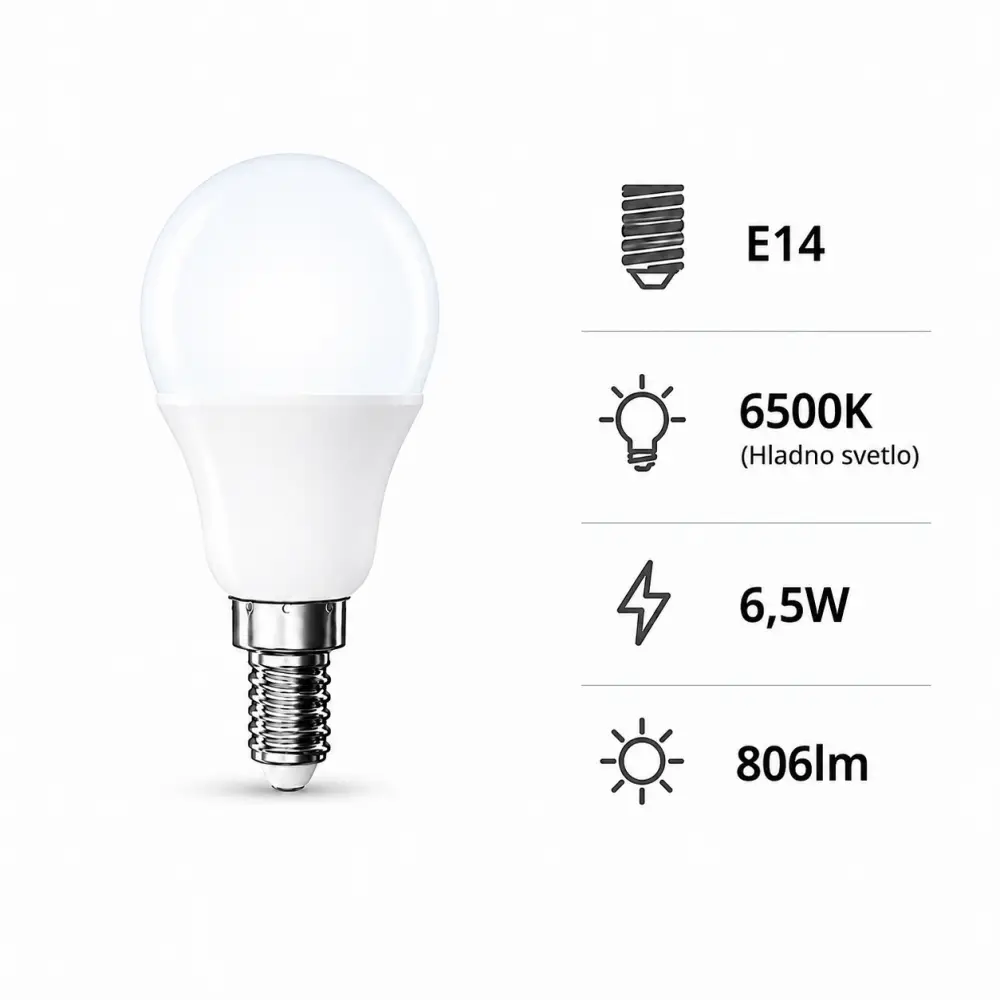 5. LED sijalica Emos ZQ1E44 6500K