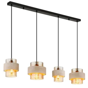 1. visilica Globo Daren 16090-4H metal ćilibar