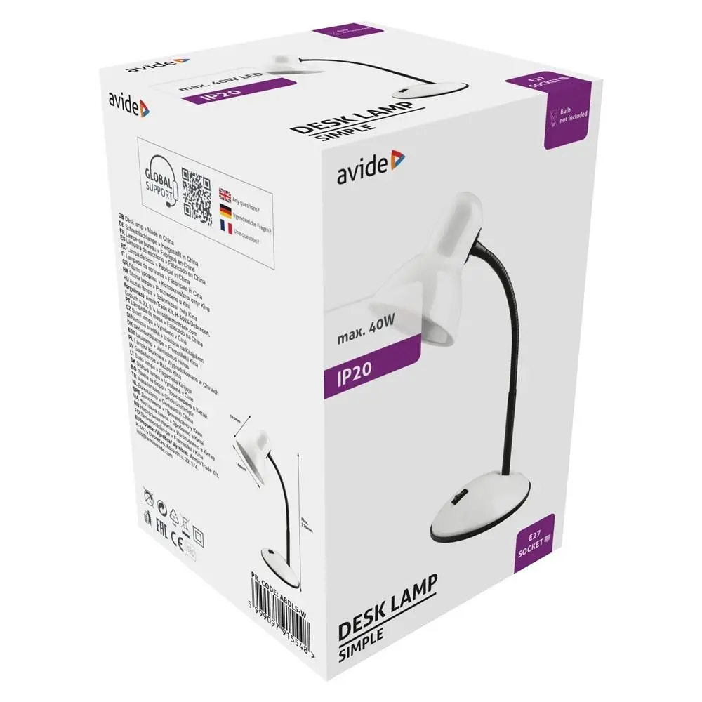 2. stona lampa Avide ABDLS-W bela