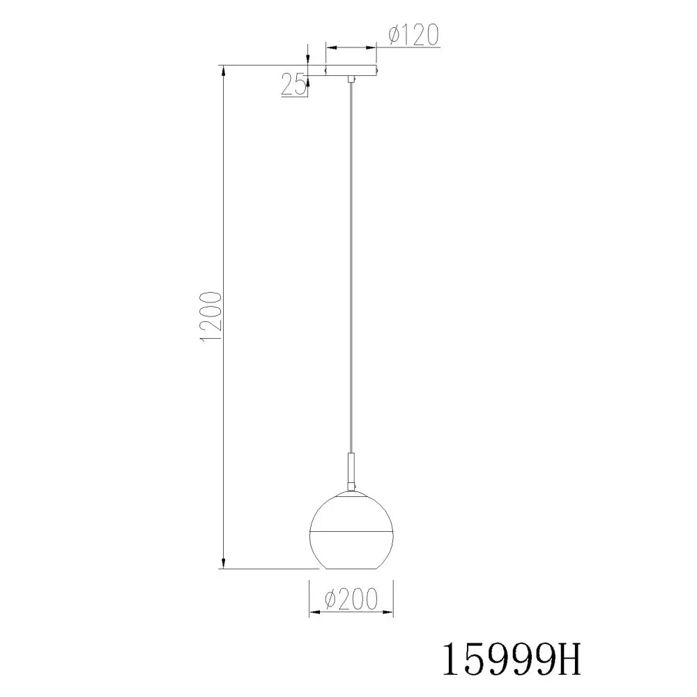 3. visilica Globo Ragusa 15999H pesak