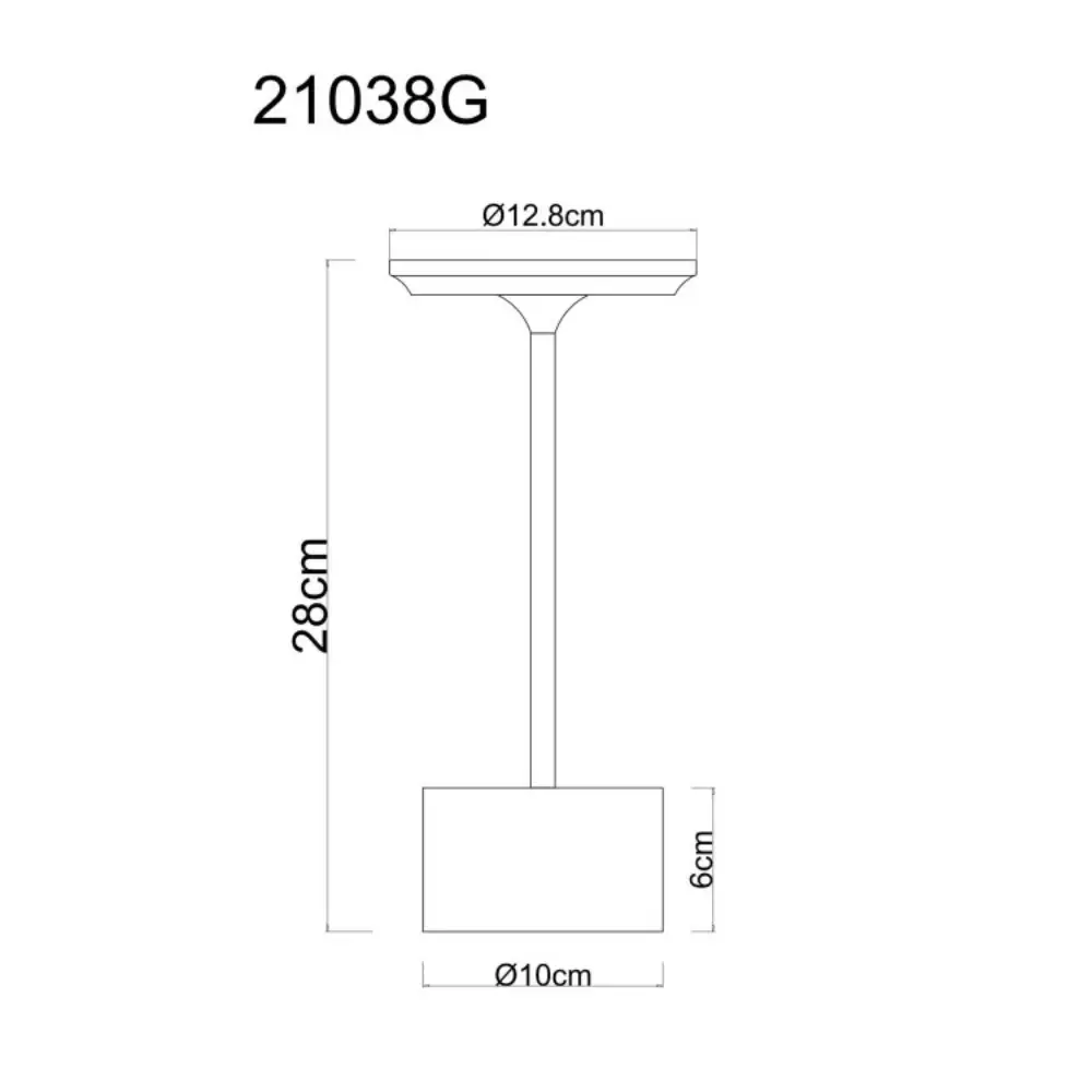 3. stona lampa Globo Laurena 21038G grafit