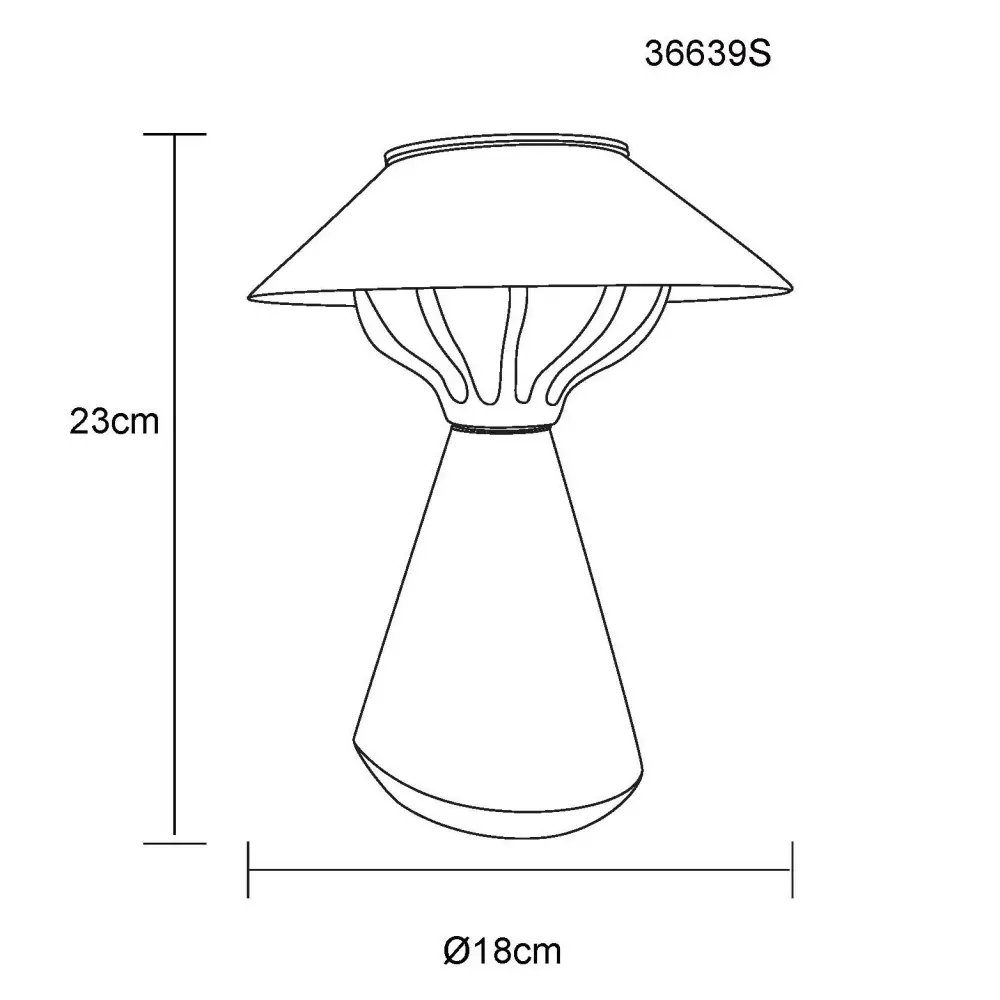 3. spoljna stona lampa Globo Isalie 36639S braon