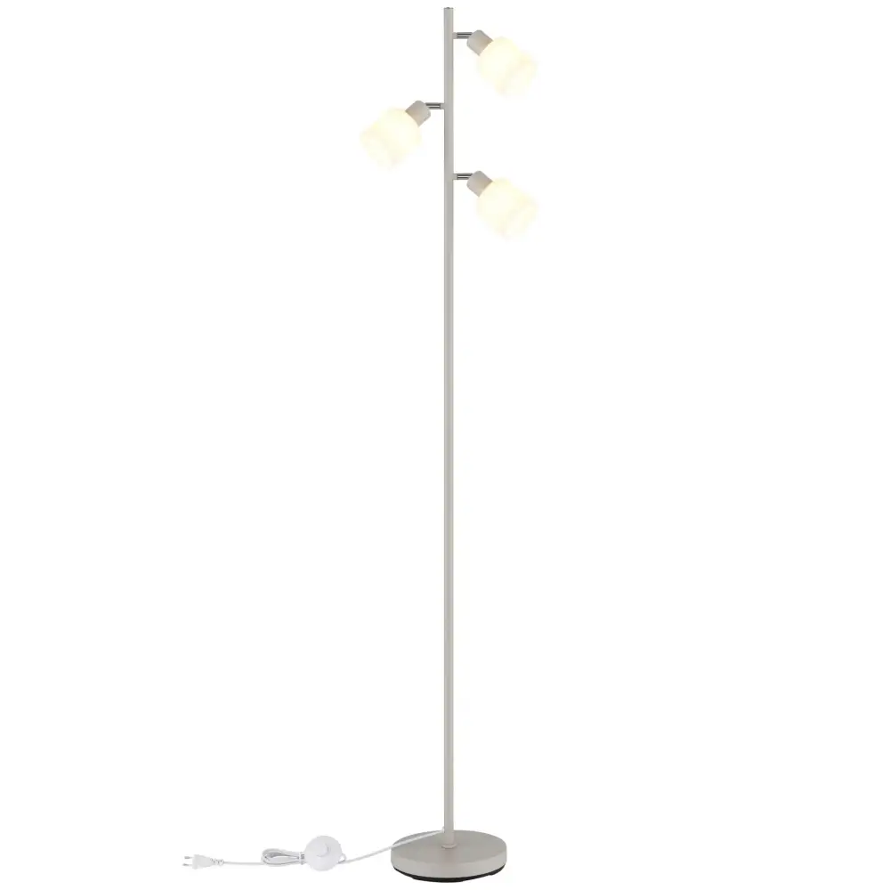 3. podna lampa Globo Trent 54114-3S siva