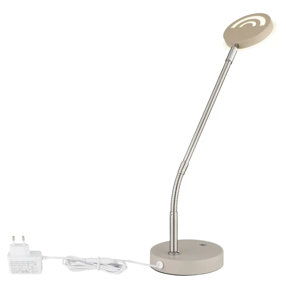 3. Stona lampa Globo Silvio 58504TSA siva