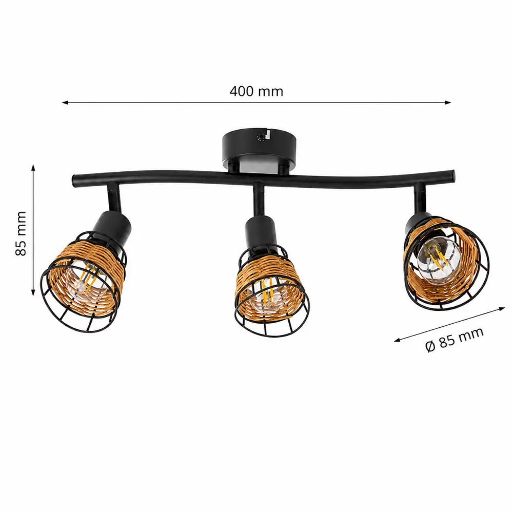 3. Spot lampa Globo Esra 81340308 crna