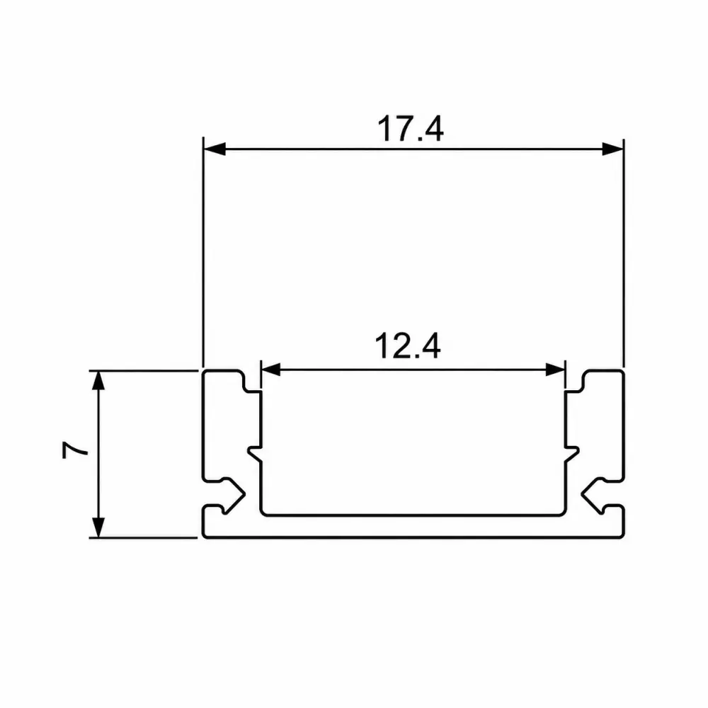 3. Nadgradna kanalica za LED trake bela V-Tac VT-8113-W