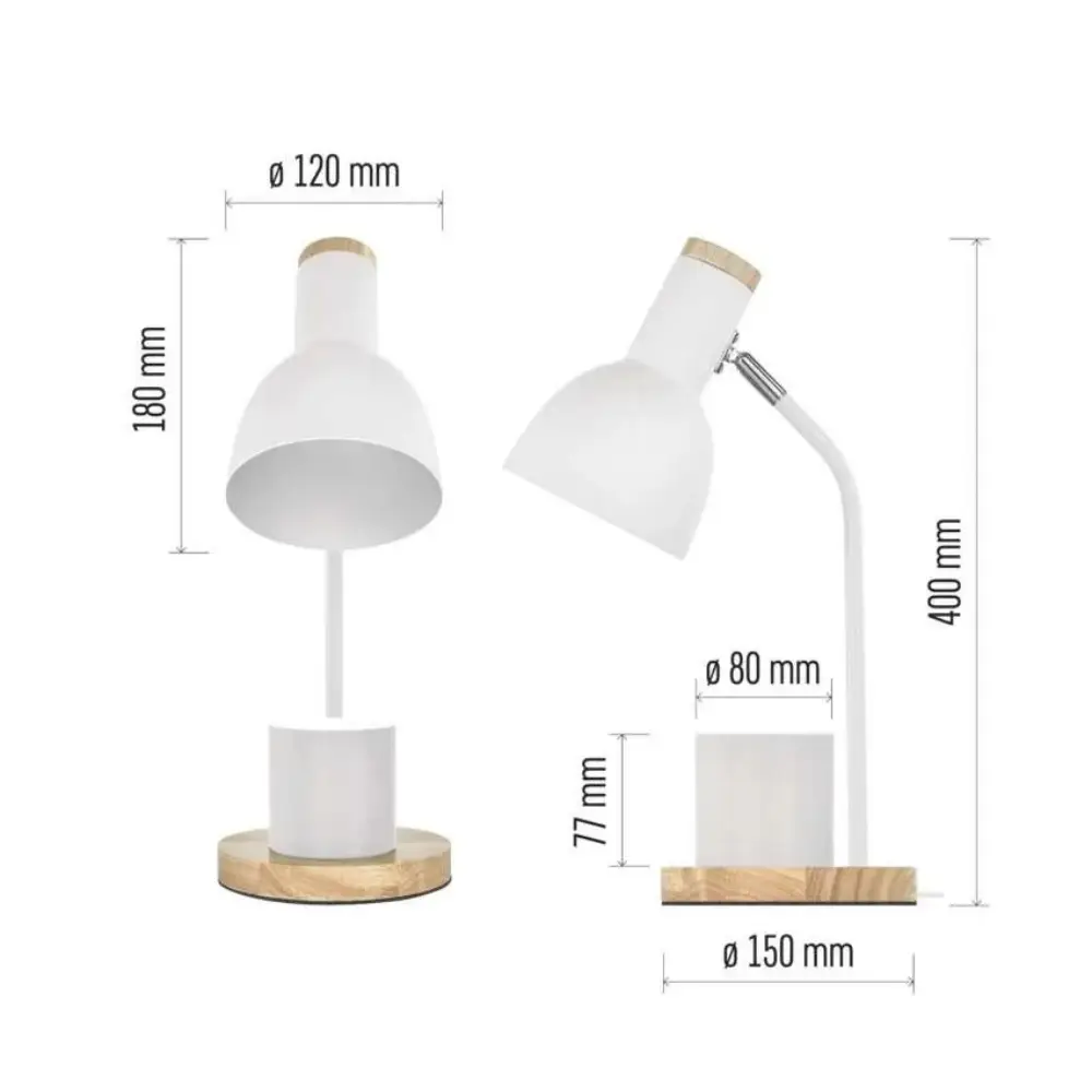 3. stona lampa Emos Poppy Z7640W bela