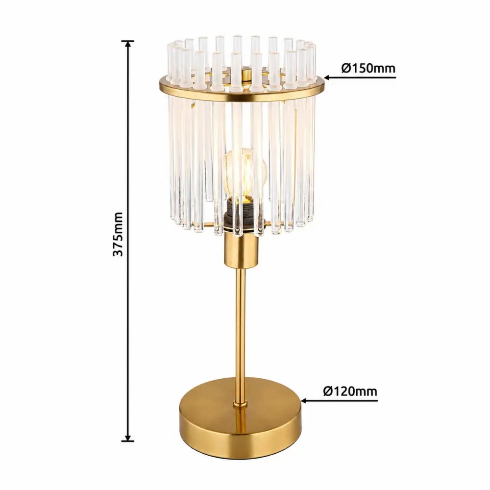 4. podna lampa Globo Gorley 15698TM zlatna