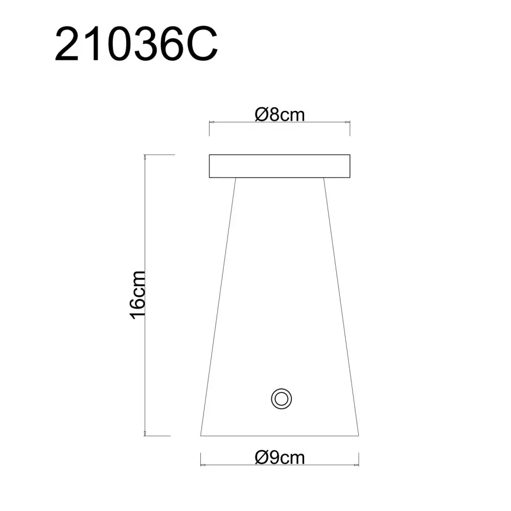 4. stona lampa Globo Adina 21036C siva