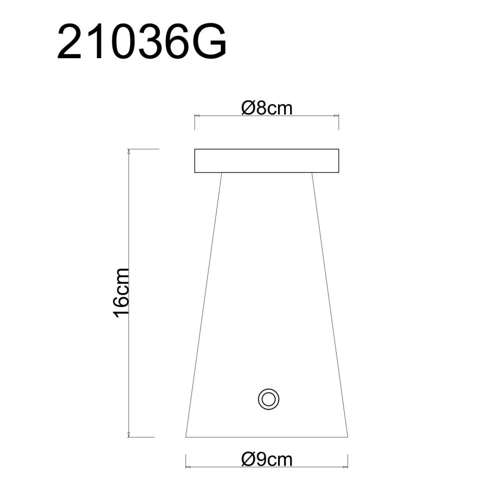 4. stona lampa Globo Adina 21036G siva