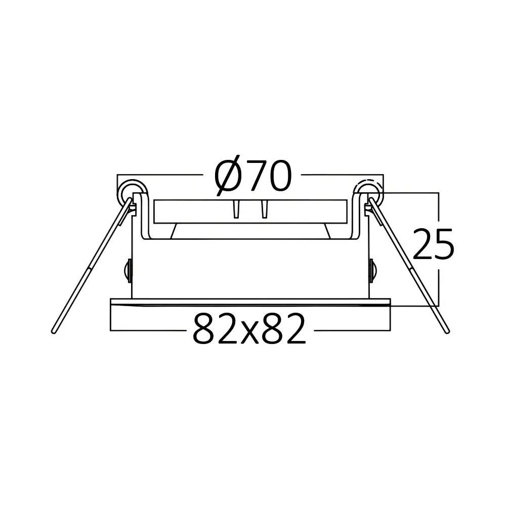 4. ugradna svetiljka Braytron BH03-02020 bela