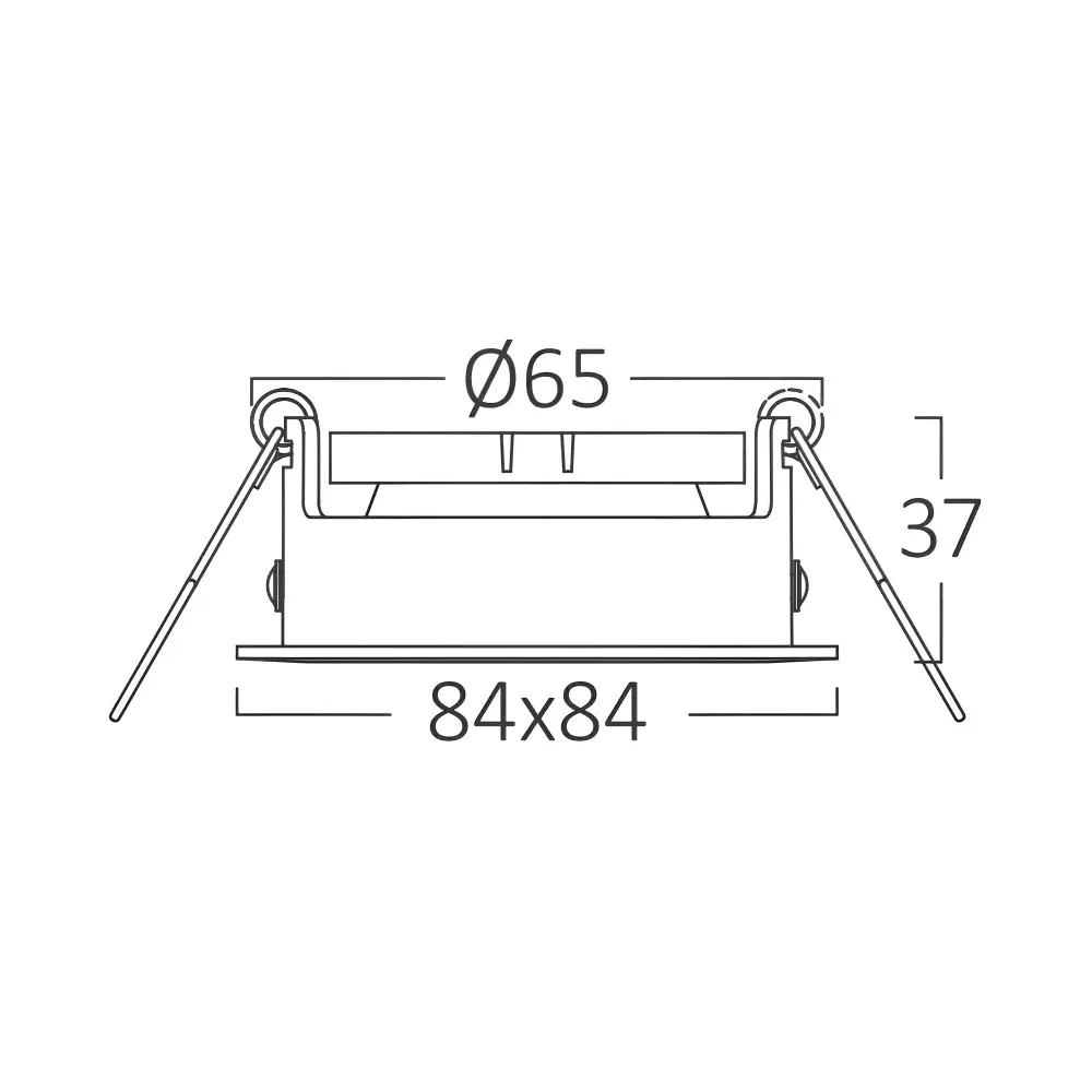 4. ugradna svetiljka Braytron BH03-04041 crna