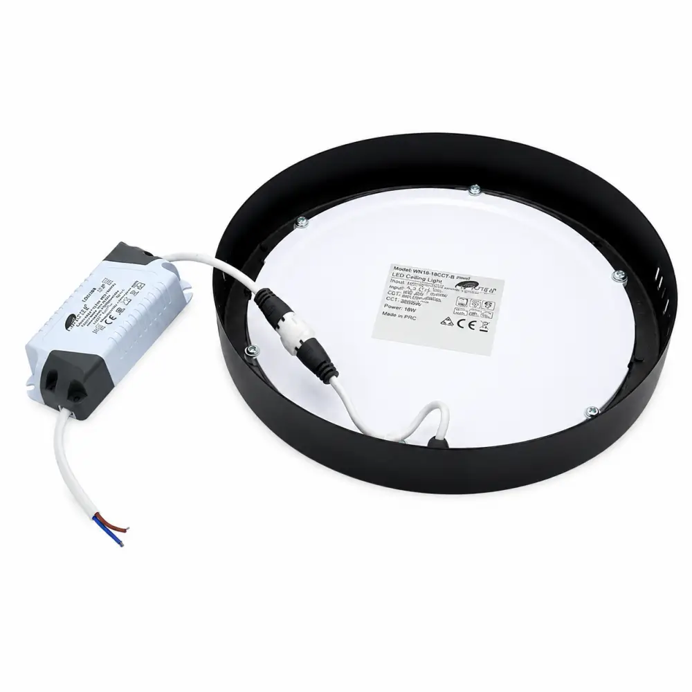 4. Nadgradni LED panel okrugli 24W Mitea M24NO-BK-CCT