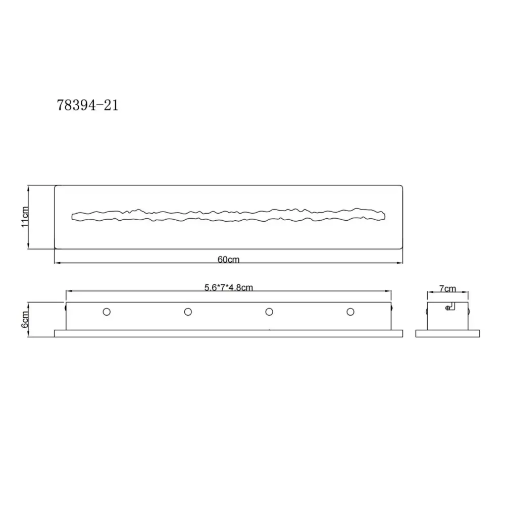 5. zidna lampa Globo Rojas 78394-21 siva