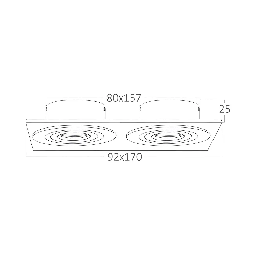 5. ugradna svetiljka Braytron BH03-00123 srebrna