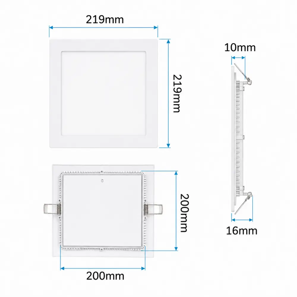 5. Ugradni LED panel kvadratni 18W Mitea M18UK 6500K