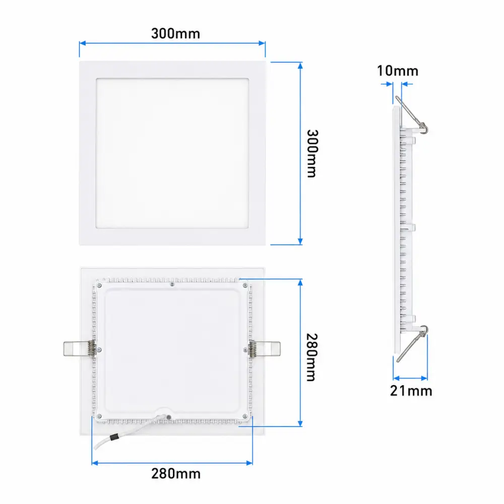 5. Ugradni LED panel kvadratni 24W Mitea M24UK 6500K
