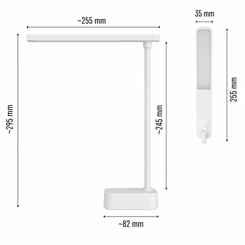 5. Stona lampa Emos Lucy Z7626 bela