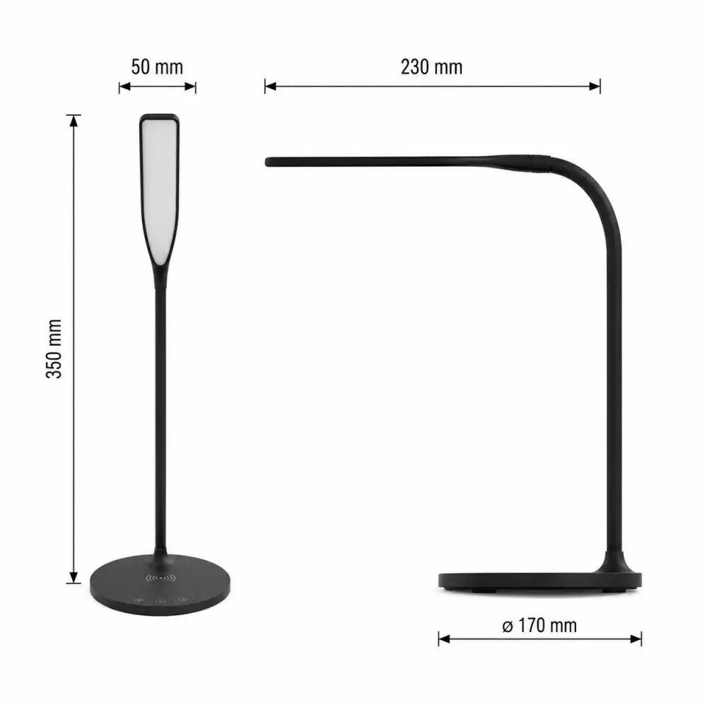 5. Stona lampa Emos Oscar Z7637B crna