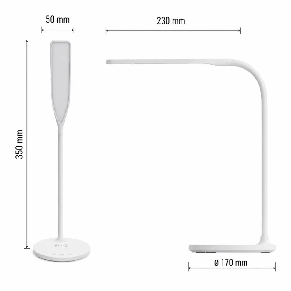 5. Stona lampa Emos Oscar Z7637W bela