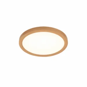 1. Nadgradni slim LED panel okrugli drvo 20W Braytron BP07-00287 CCT