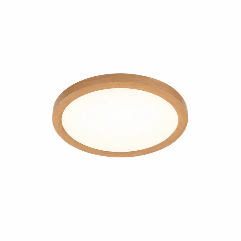 1. Nadgradni slim LED panel okrugli drvo 20W Braytron BP07-00287 CCT