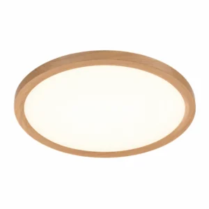 1. Nadgradni slim LED panel okrugli drvo 35W Braytron BP07-00487 CCT