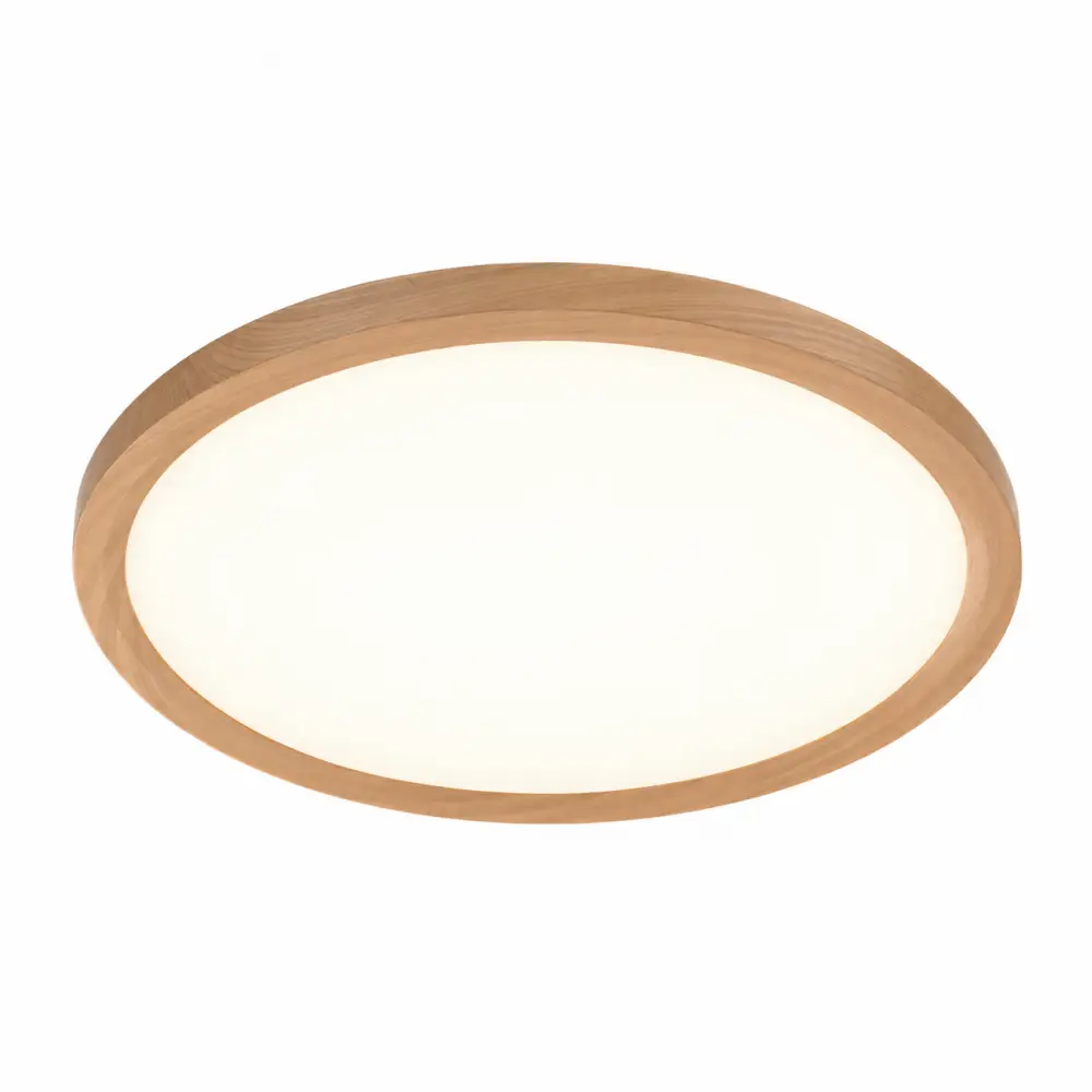 1. Nadgradni slim LED panel okrugli drvo 35W Braytron BP07-00487 CCT