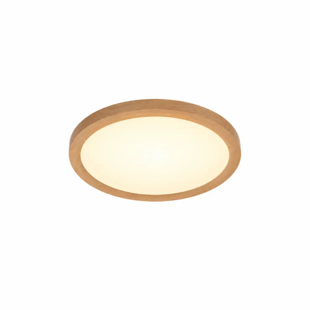 2. Nadgradni slim LED panel okrugli drvo 20W Braytron BP07-00287 CCT
