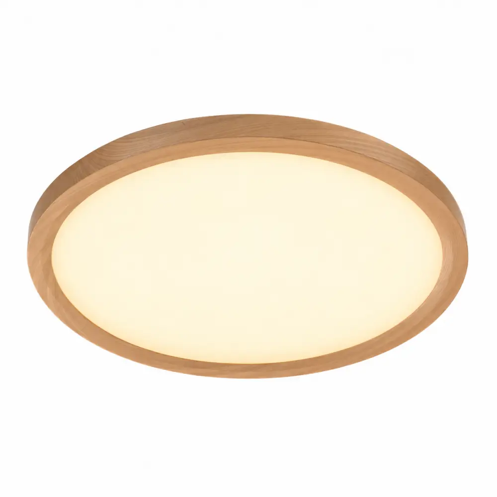 2. Nadgradni slim LED panel okrugli drvo 35W Braytron BP07-00487 CCT