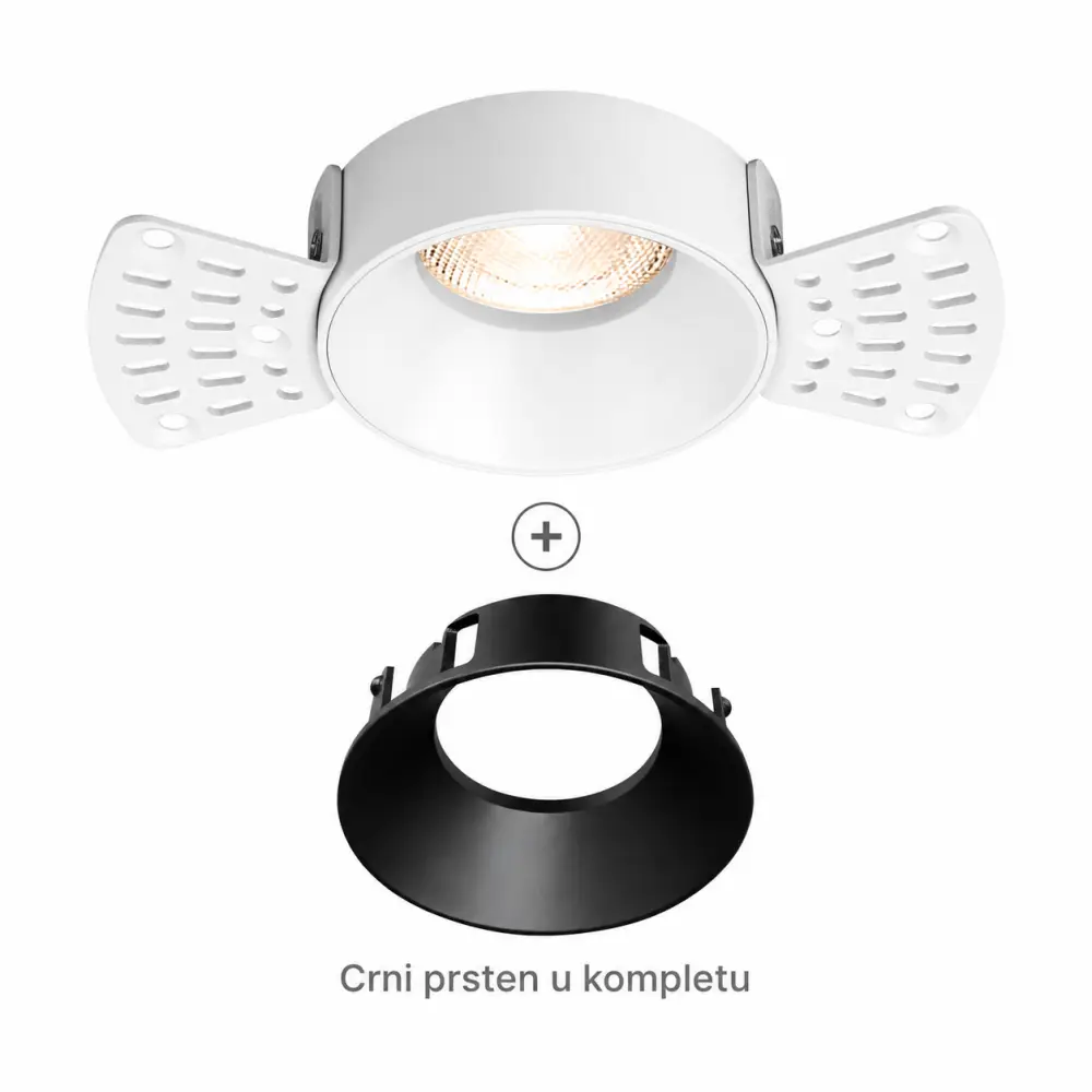 3. Ugradna svetiljka Braytron BH03-00810 bela crna
