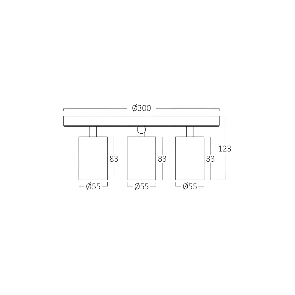 3. spot lampa Braytron BH04-00880 bela