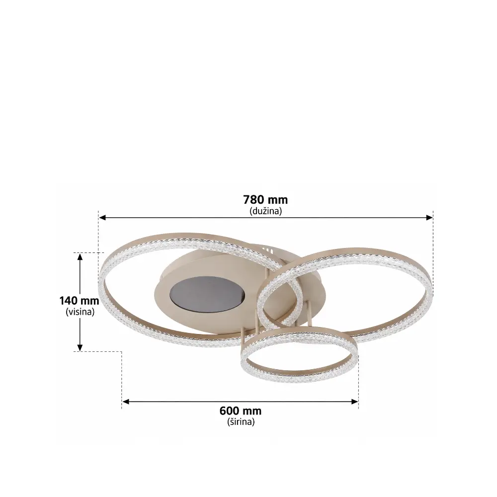 4. Plafonjera Globo Sanford 48480-40 pesak
