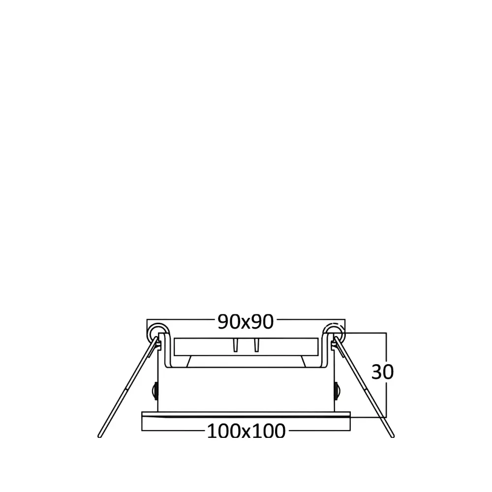 4. ugradna svetiljka Braytron BH03-05021 crna