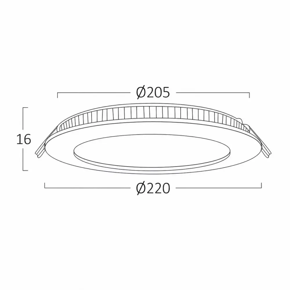 4. Ugradni LED panel okrugli 18W Braytron BP01-41830 6500K