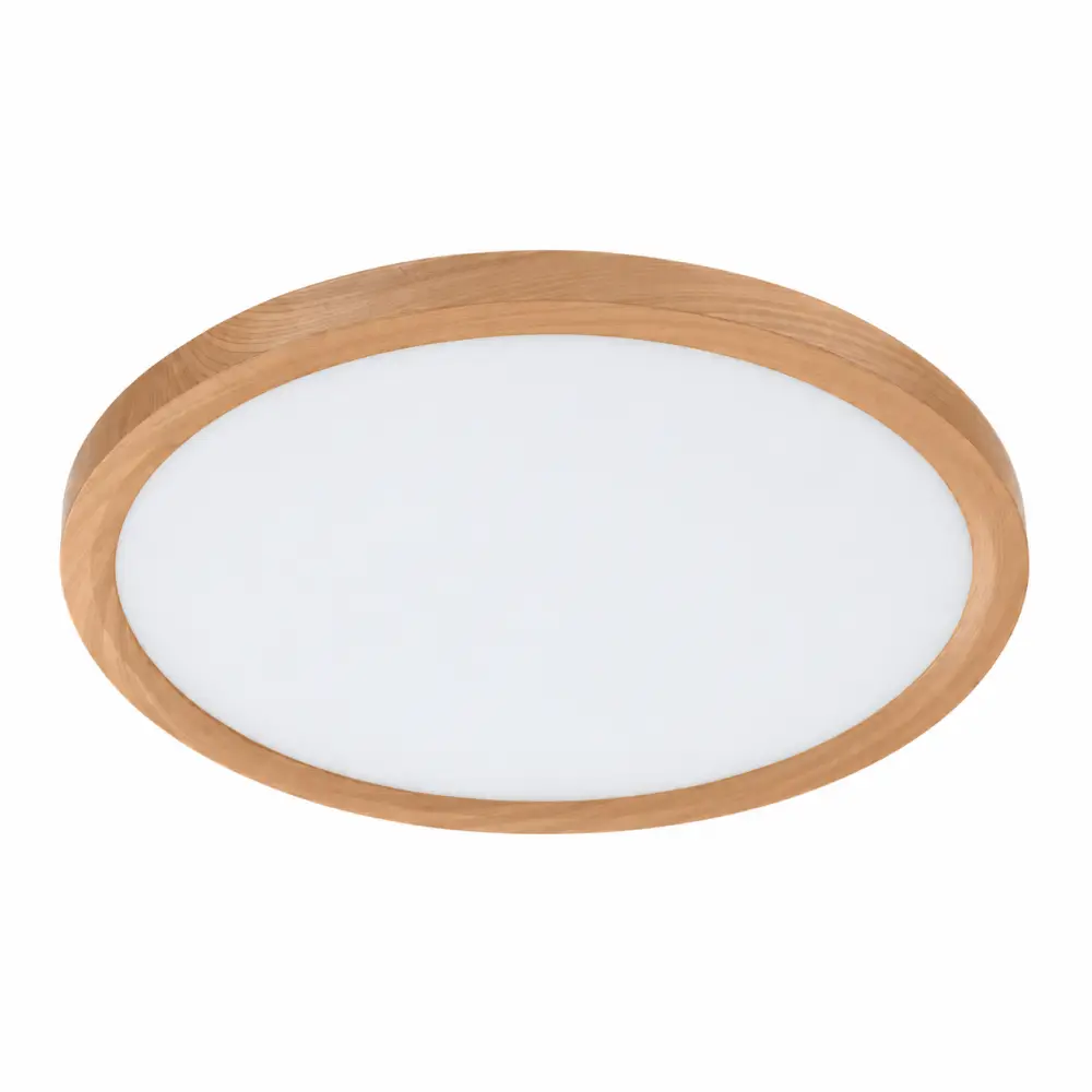 4. Nadgradni slim LED panel okrugli drvo 35W Braytron BP07-00487 CCT